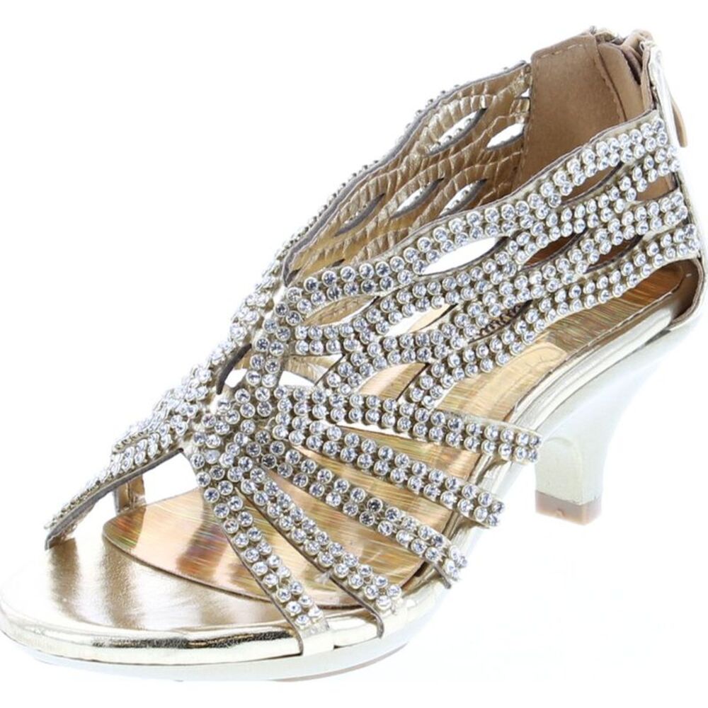 Fabulous Angel-76K Gold ChildG sandals 12 NEW